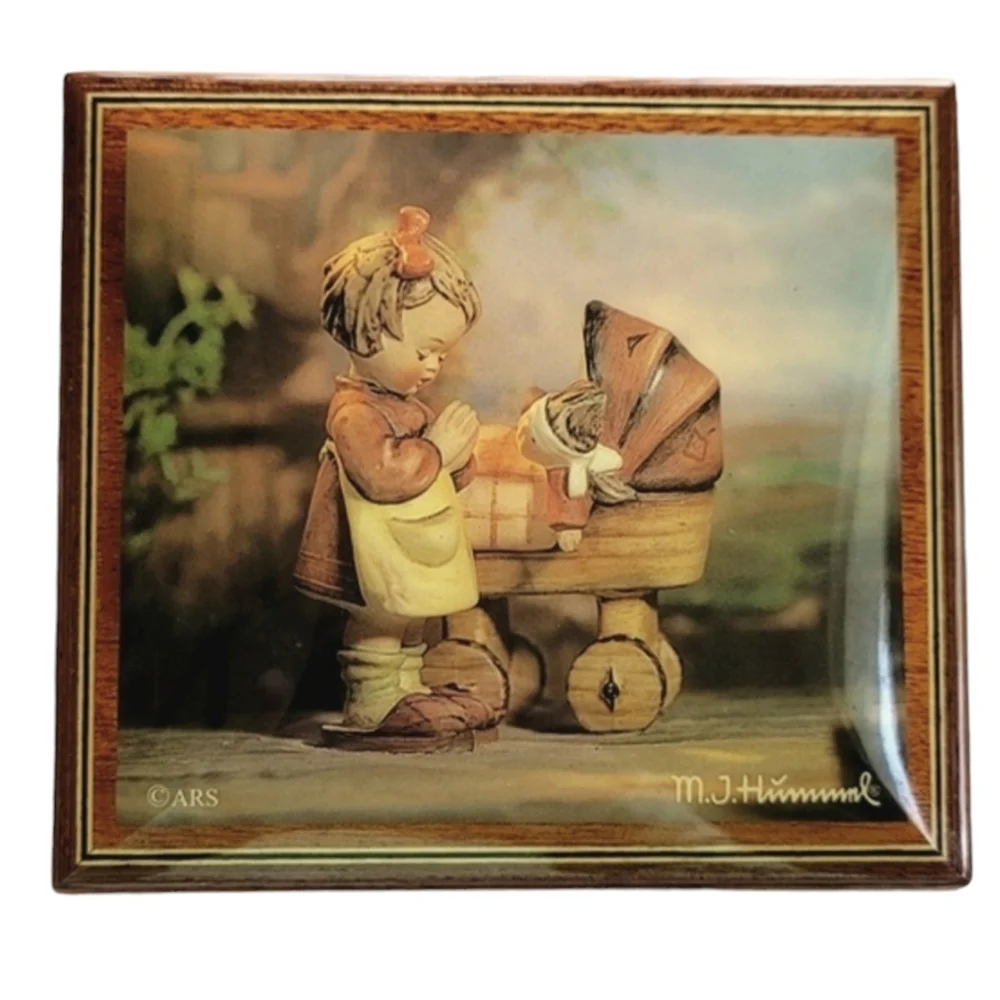 Vintage M.J. Hummel Bucherer RODI Reuge Swiss Music Jewelry Box Mozart